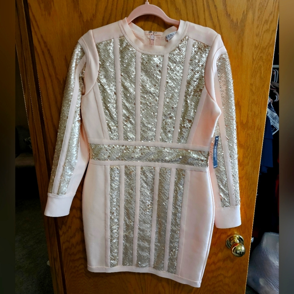 Venus brand bodycon sequined mini dress